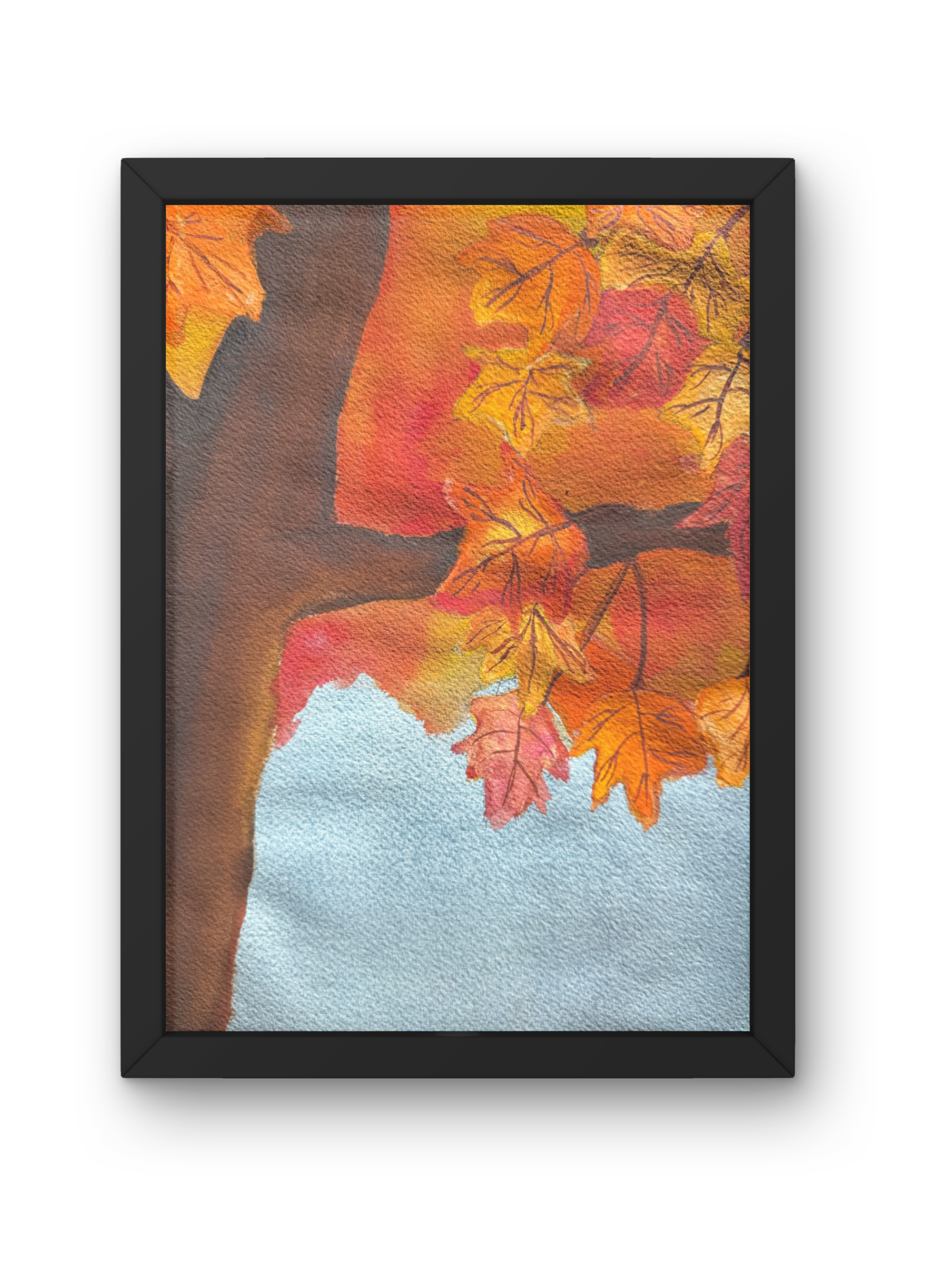 Maple Tree 8x10 Original Watercolor Piece