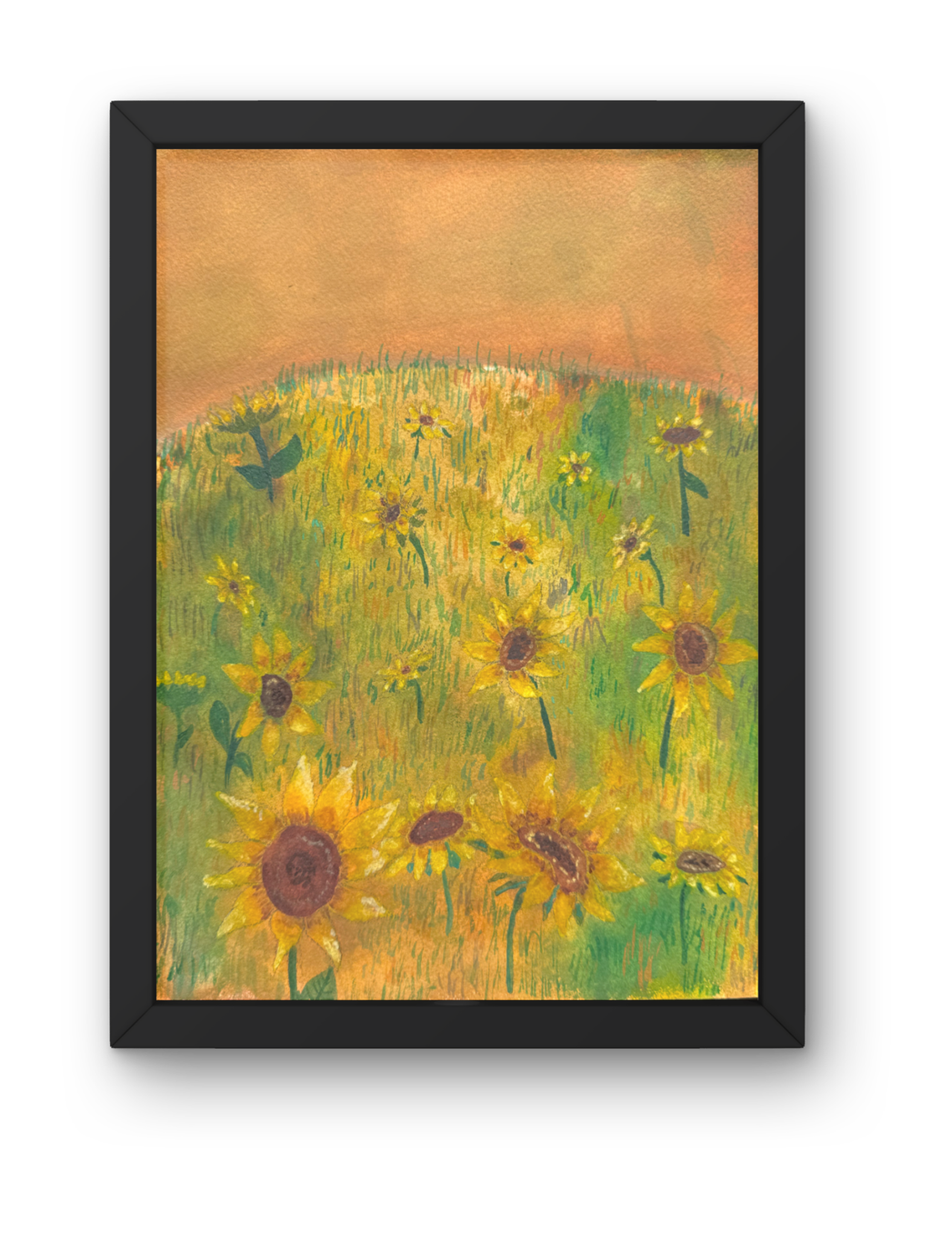 Sunflowers 8x10 Original Watercolor Piece
